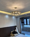 WOMO Smoked Crystal Round Chandelier-WM2187 thumbnail