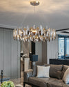 WOMO Smoked Crystal Round Chandelier-WM2187 thumbnail