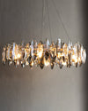 WOMO Smoked Crystal Round Chandelier-WM2187 thumbnail