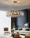 WOMO Smoked Crystal Round Chandelier-WM2187 thumbnail
