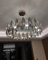 WOMO Smoked Crystal Round Chandelier-WM2187 thumbnail