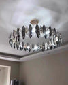 WOMO Smoked Crystal Round Chandelier-WM2187 thumbnail