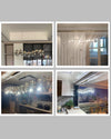 WOMO Smoked Crystal Linear Chandelier-WM2188 thumbnail