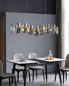 WOMO Smoked Crystal Linear Chandelier-WM2188 thumbnail