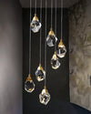 WOMO Rock Crystal Rain Chandelier-WM2189 thumbnail