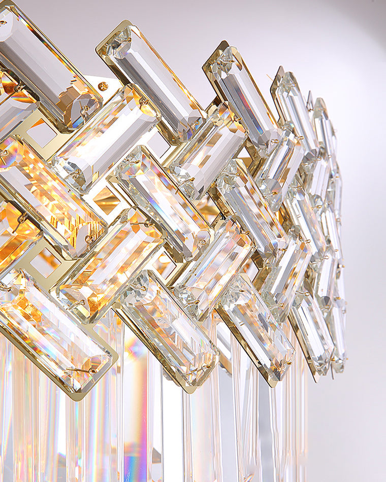 WOMO Shield Crystal Round Chandelier-WM2190