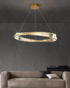 WOMO Möbius Crystal Prism Circular Chandelier-WM2191 thumbnail