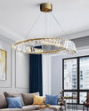 WOMO Möbius Crystal Prism Circular Chandelier-WM2191 thumbnail
