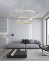 WOMO Möbius Crystal Prism Circular Chandelier-WM2191 thumbnail