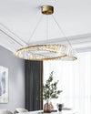 WOMO Möbius Crystal Prism Circular Chandelier-WM2191 thumbnail