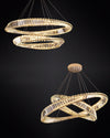 WOMO Möbius Crystal Prism Circular Chandelier-WM2191 thumbnail
