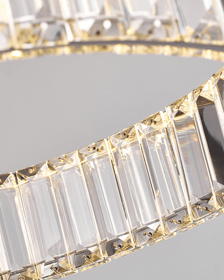 WOMO 2 Tier Circular Crystal Chandelier-WM2192