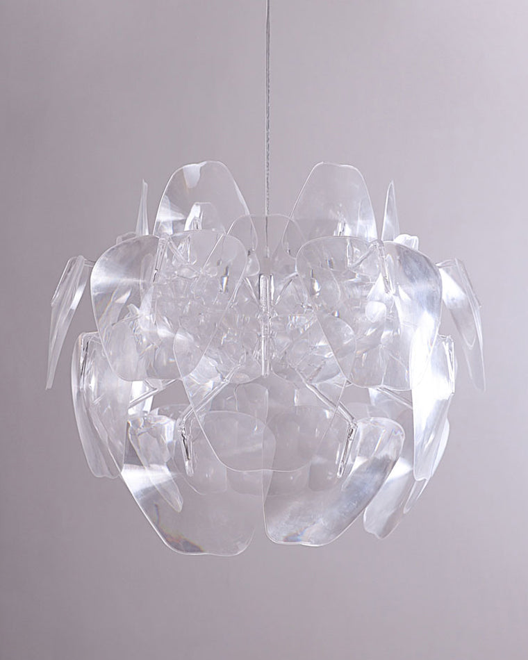 WOMO Mirrored Lucite Chandelier-WM2197