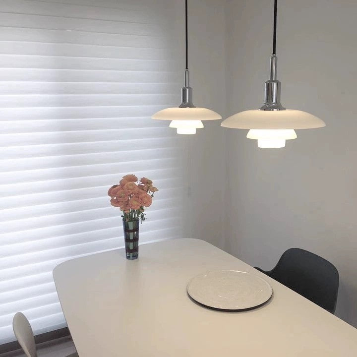 WOMO Danish Designer Milk Glass Pendant Lamp-WM2116