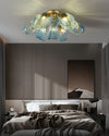 WOMO Peacock Sea Glass Semi-Flush Mount Ceiling Light-WM1111 thumbnail