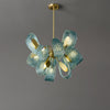WOMO Peacock Blue Art Glass Chandelier-WM2213b thumbnail