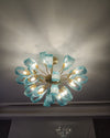 WOMO Peacock Blue Art Glass Chandelier-WM2213b thumbnail