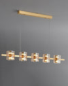 WOMO Glass Brass Linear Chandelier-WM2219A thumbnail