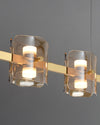WOMO Glass Brass Linear Chandelier-WM2219A thumbnail