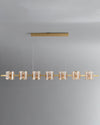 WOMO Glass Brass Linear Chandelier-WM2219A thumbnail