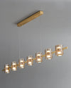 WOMO Glass Brass Linear Chandelier-WM2219A thumbnail