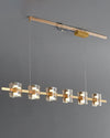 WOMO Glass Brass Linear Chandelier-WM2219B thumbnail