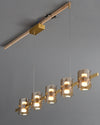 WOMO Glass Brass Linear Chandelier-WM2219B thumbnail