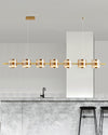 WOMO Glass Brass Linear Chandelier-WM2219B thumbnail