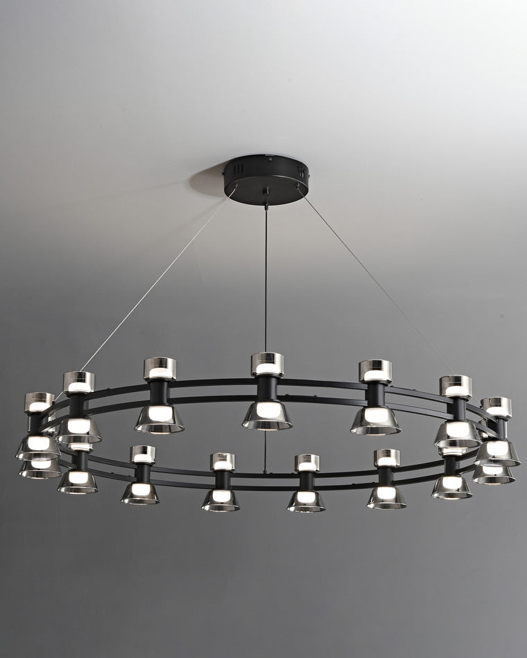 WOMO Modern Pillar Candle Round Chandelier-WM2224
