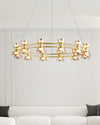 WOMO Modern Pillar Candle Round Chandelier-WM2224 thumbnail