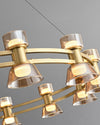 WOMO Modern Pillar Candle Round Chandelier-WM2224 thumbnail