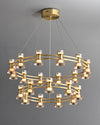 WOMO Modern Pillar Candle Round Chandelier-WM2224 thumbnail
