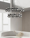 WOMO Modern Pillar Candle Round Chandelier-WM2224 thumbnail