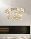 WOMO Modern Pillar Candle Round Chandelier-WM2224 thumbnail