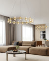 WOMO Modern Pillar Candle Round Chandelier-WM2224 thumbnail