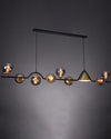 WOMO Linear Glass Globe Chandelier-WM2257 thumbnail