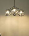 WOMO 1920s Chrome Glass Chandelier-WM2306 thumbnail