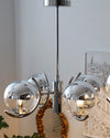 WOMO 1920s Chrome Glass Chandelier-WM2306 thumbnail