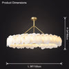 WOMO Alabaster Round Chandelier-WM2392a thumbnail