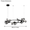 WOMO Circular Glass Bubble Chandelier-WM2292 thumbnail