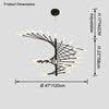WOMO Fireworks Spiral Chandelier-WM2408 thumbnail
