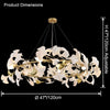 WOMO Gingko Round Chandelier-WM2422 thumbnail