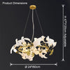 WOMO Gingko Round Chandelier-WM2422 thumbnail