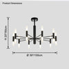 WOMO Modern Candle Chandelier-WM2447 thumbnail