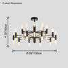 WOMO Modern Candle Chandelier-WM2447 thumbnail