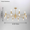 WOMO Modern Candle Chandelier-WM2447 thumbnail