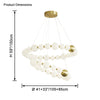 WOMO Pear Necklace Circular Chandelier-WM2449 thumbnail