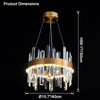 WOMO Round Crystal Chandelier-WM2485a thumbnail