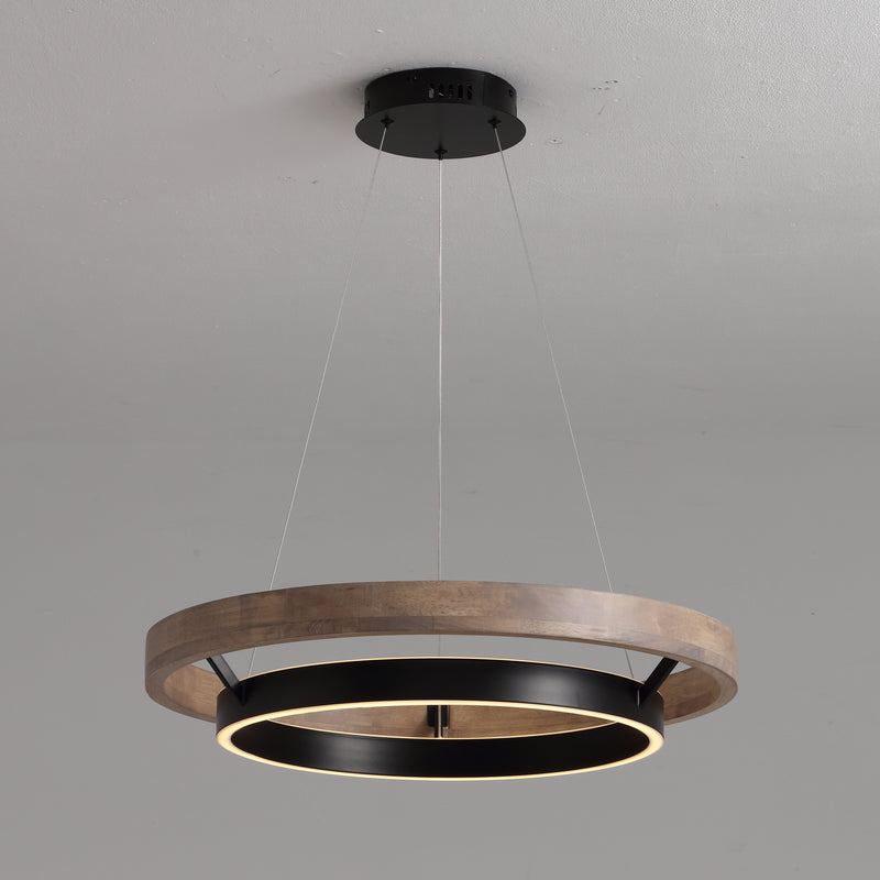 WOMO Circular Led Wood Chandelier-WM2492