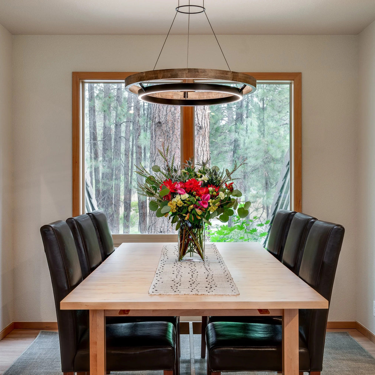 WOMO Circular Led Wood Chandelier-WM2492